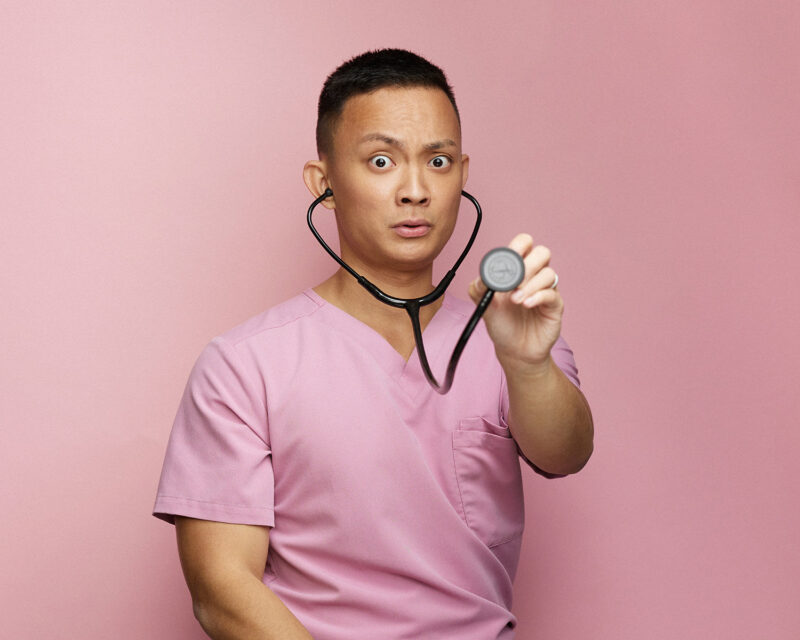 Portrait_NurseJohn_PinkUniform_FunnyFace_by_NadiaZheng_web